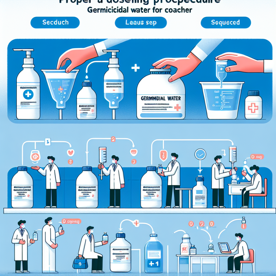 Eau germicide pour entraîneurs : comment organiser correctement le dosage