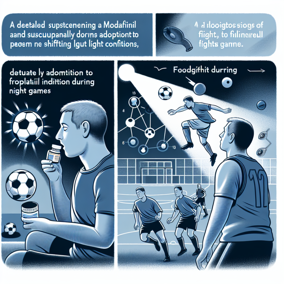 Modafinil et adaptation aux conditions d'éclairage changeantes (matchs de nuit)