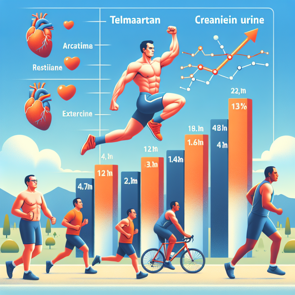 Effet du telmisartan sur les taux de créatinine et d'urée après l'effort