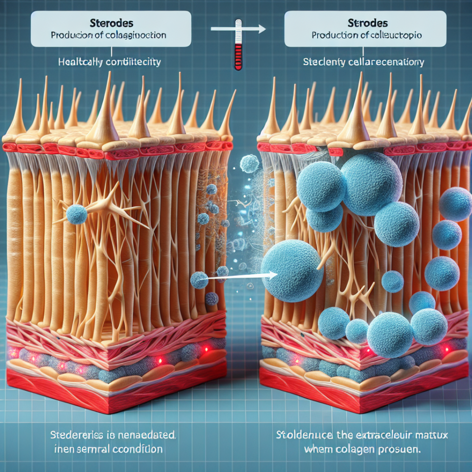 Effet des stéroïdes sur la production de collagène